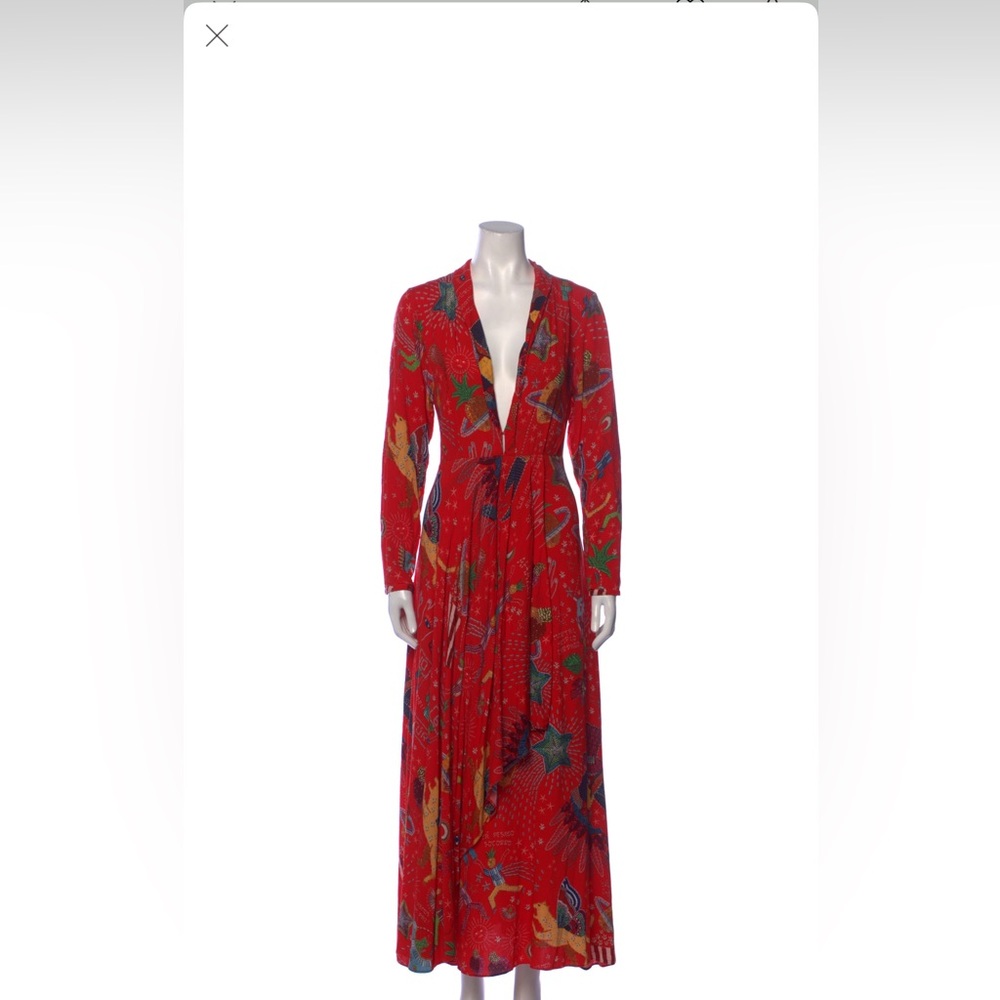 Farm Rio Printed Long Dress/Medium